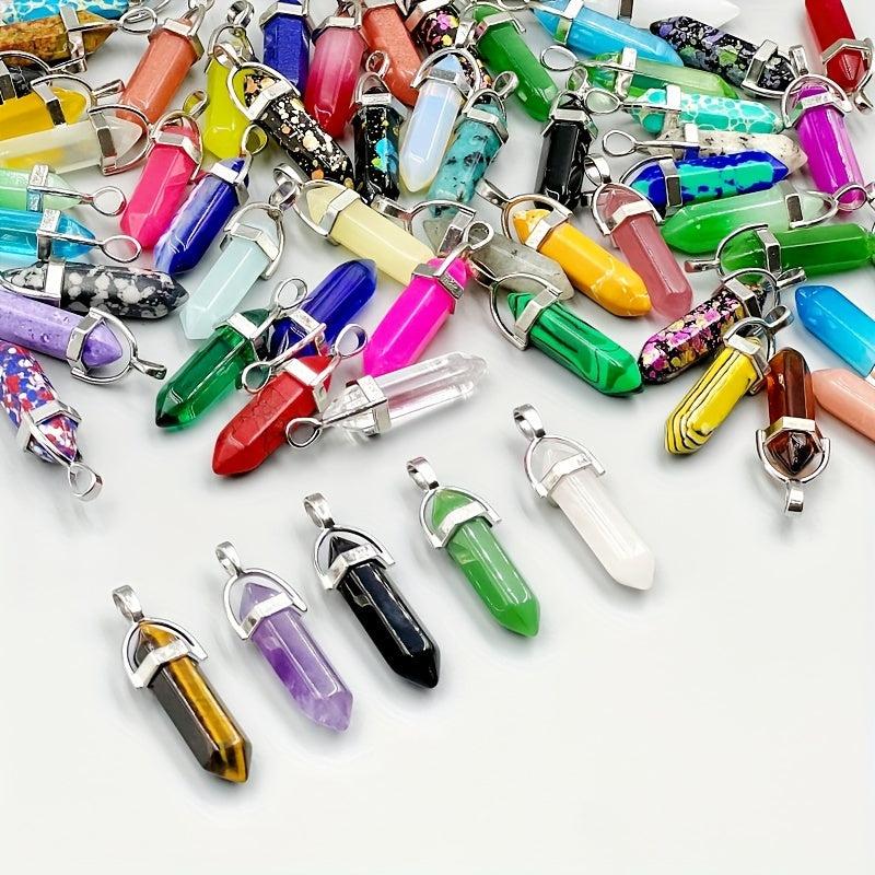 20 Pcs Chakra Crystal Gemstone Pendant Necklace Set