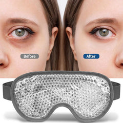 Cooling Gel Eye Mask Reusable Cold Eye Mask for Puffy Eyes with Plush Backing