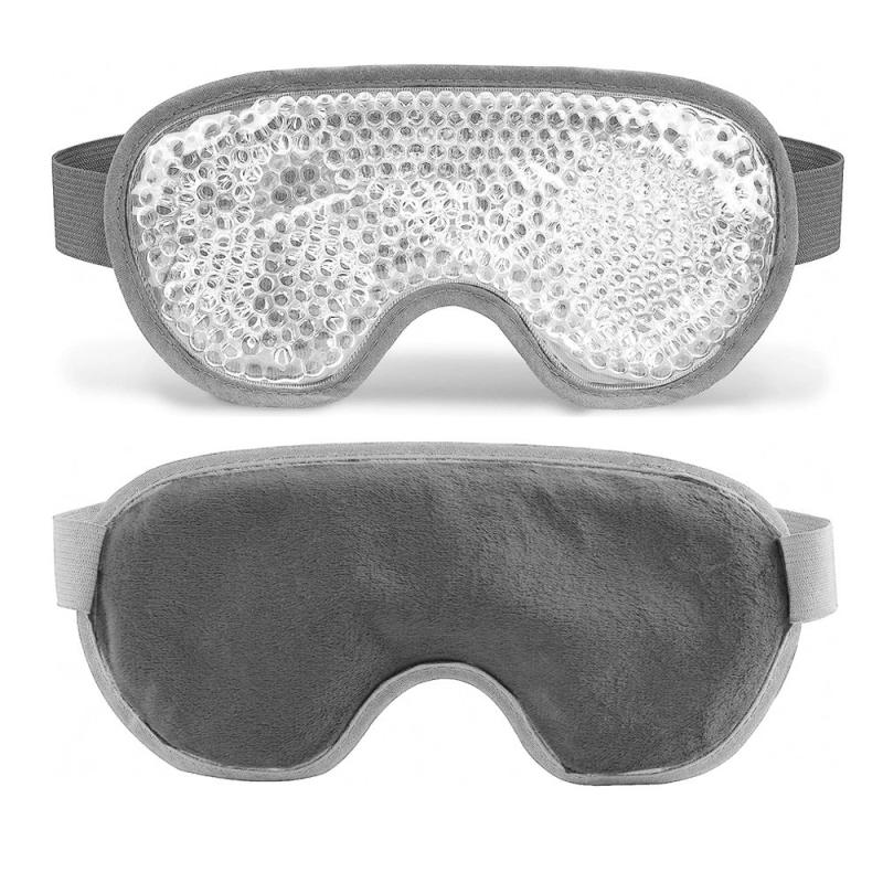 Cooling Gel Eye Mask Reusable Cold Eye Mask for Puffy Eyes with Plush Backing