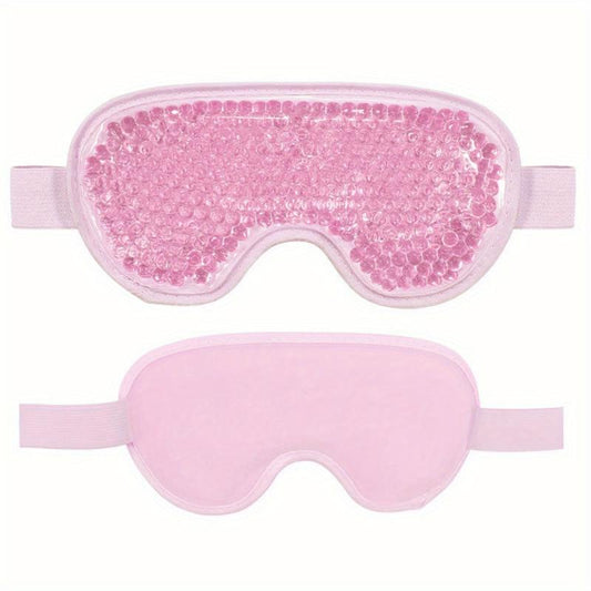 Cooling Gel Eye Mask Reusable Cold Eye Mask for Puffy Eyes with Plush Backing