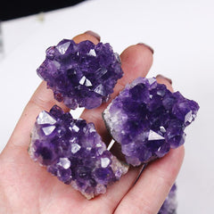 Natural Raw Amethyst Quartz Purple Crystal Cluster Stones Specimen