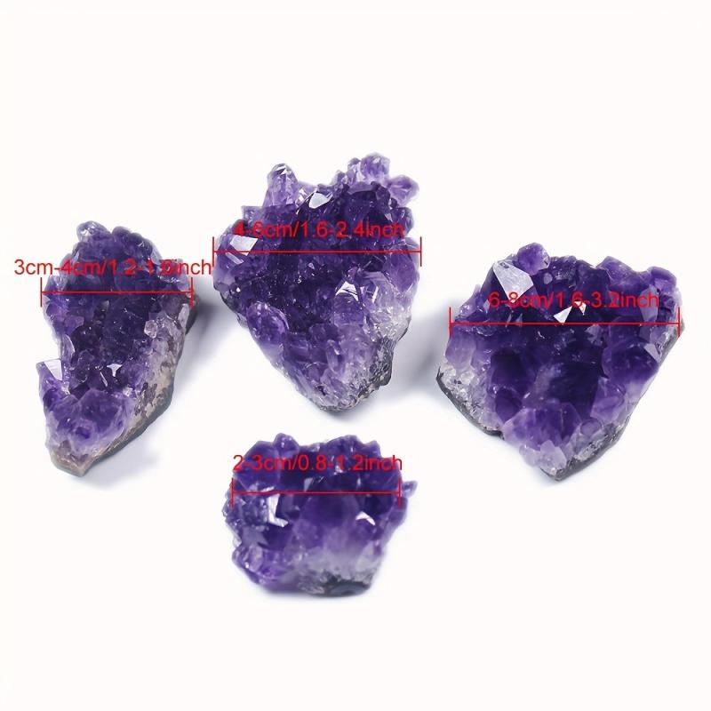 Natural Raw Amethyst Quartz Purple Crystal Cluster Stones Specimen