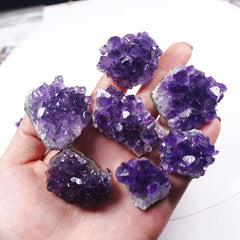 Natural Raw Amethyst Quartz Purple Crystal Cluster Stones Specimen