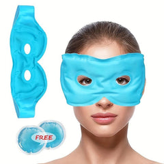 Reusable Gel Ice Hot Eye Mask for Eye Bags Swelling and Migraine Relief