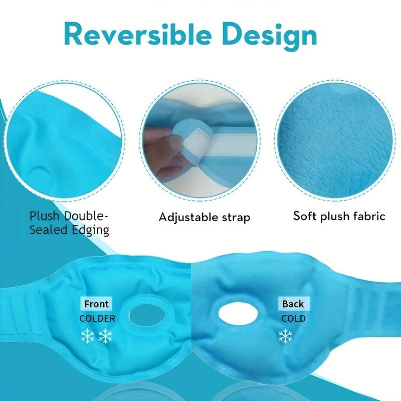 Reusable Gel Ice Hot Eye Mask for Eye Bags Swelling and Migraine Relief