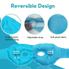 Reusable Gel Ice Hot Eye Mask for Eye Bags Swelling and Migraine Relief