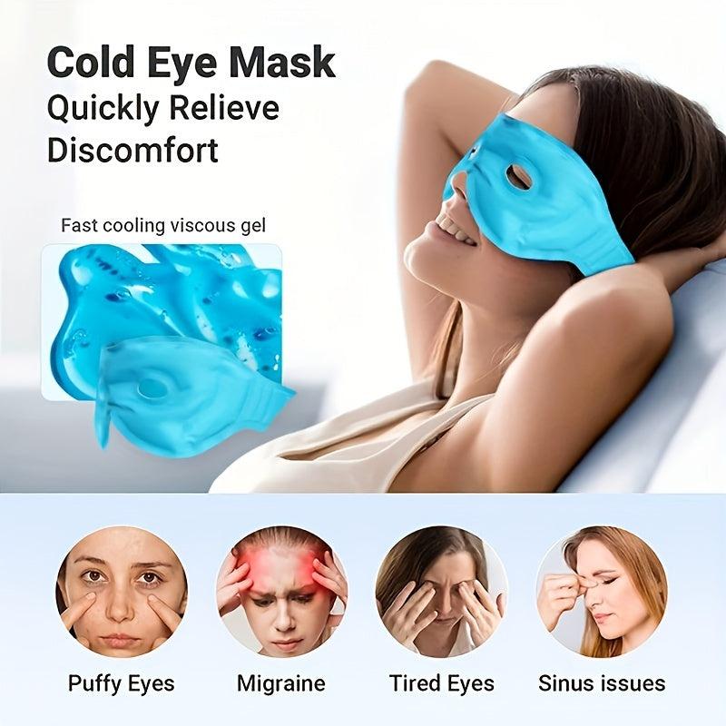 Reusable Gel Ice Hot Eye Mask for Eye Bags Swelling and Migraine Relief