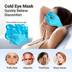 Reusable Gel Ice Hot Eye Mask for Eye Bags Swelling and Migraine Relief