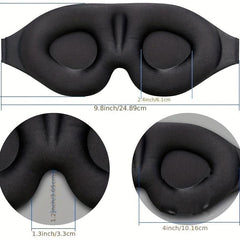 3D Contoured Cup Sleep Eye Mask for Men Women