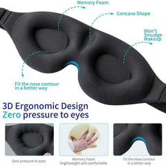3D Contoured Cup Sleep Eye Mask for Men Women