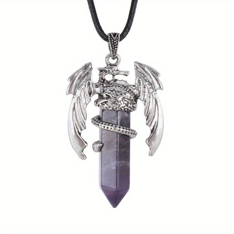 Dragon Necklace For Men Women Crystal Necklace Dragon Jewelry