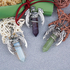 Dragon Necklace For Men Women Crystal Necklace Dragon Jewelry