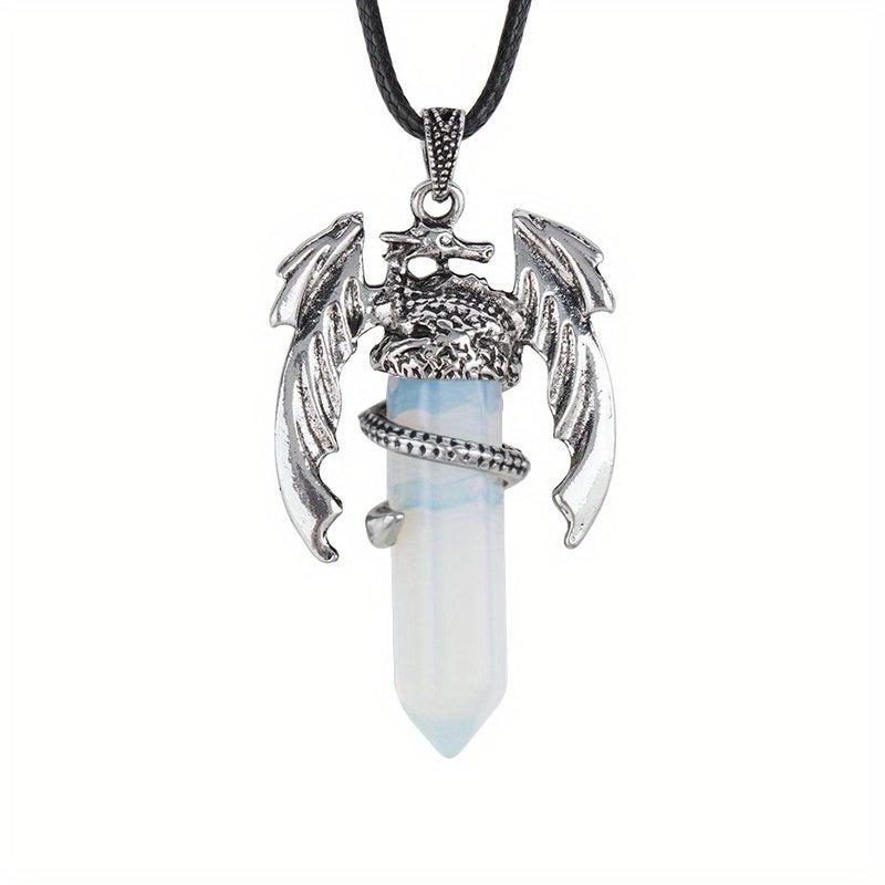 Dragon Necklace For Men Women Crystal Necklace Dragon Jewelry
