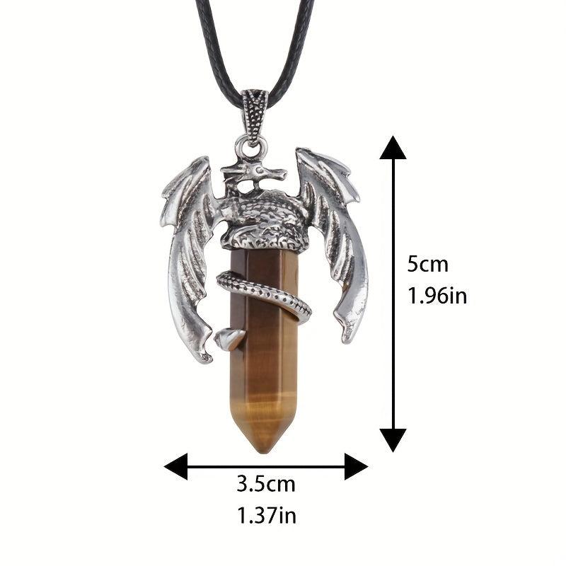 Dragon Necklace For Men Women Crystal Necklace Dragon Jewelry