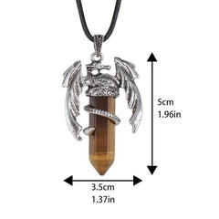 Dragon Necklace For Men Women Crystal Necklace Dragon Jewelry