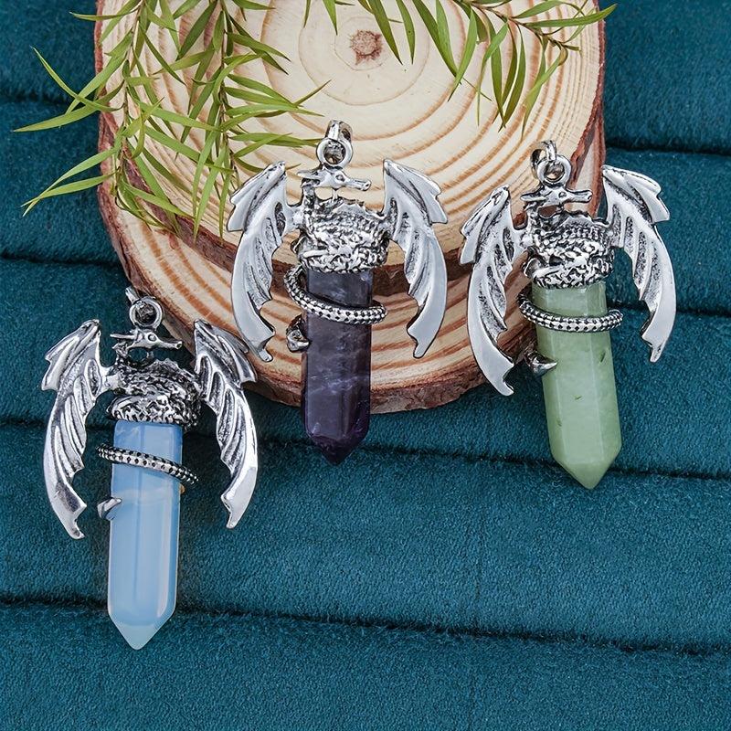Dragon Necklace For Men Women Crystal Necklace Dragon Jewelry