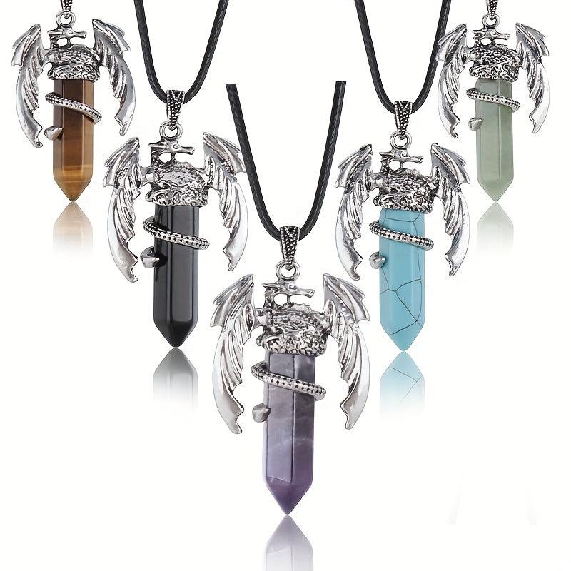 Dragon Necklace For Men Women Crystal Necklace Dragon Jewelry