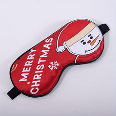 Silk Christmas Eye Mask Breathable Comfortable Wear Lunch Break Travelling