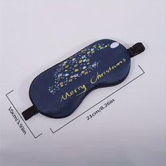 Silk Christmas Eye Mask Breathable Comfortable Wear Lunch Break Travelling