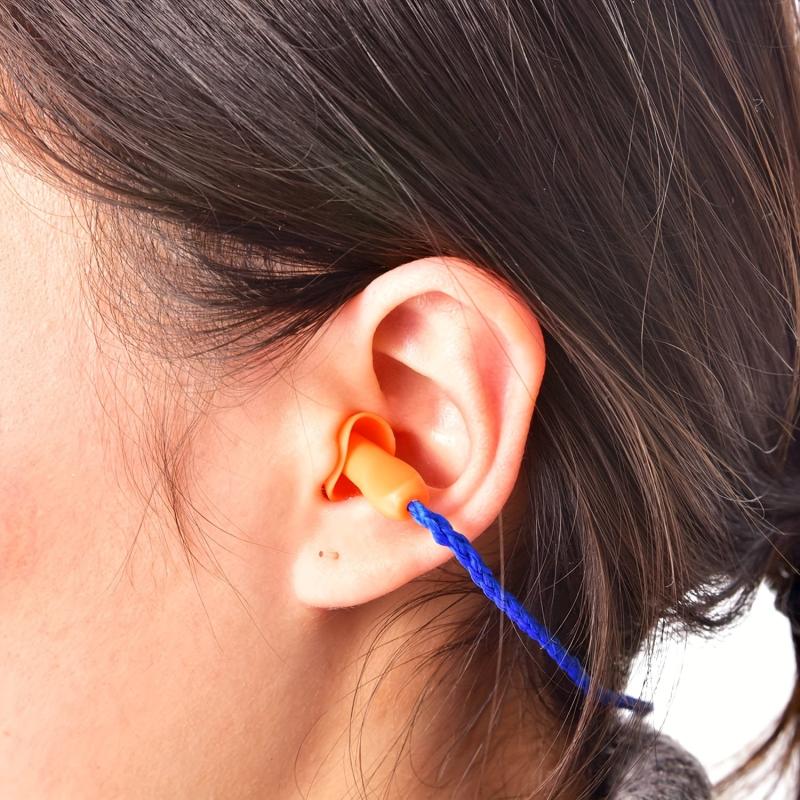 20 Pair Anti-Noise Earplugs with Wire
