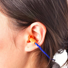 20 Pair Anti-Noise Earplugs with Wire