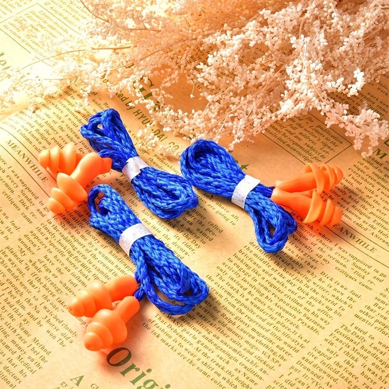 20 Pair Anti-Noise Earplugs with Wire