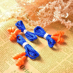 20 Pair Anti-Noise Earplugs with Wire