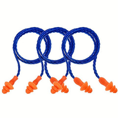 20 Pair Anti-Noise Earplugs with Wire