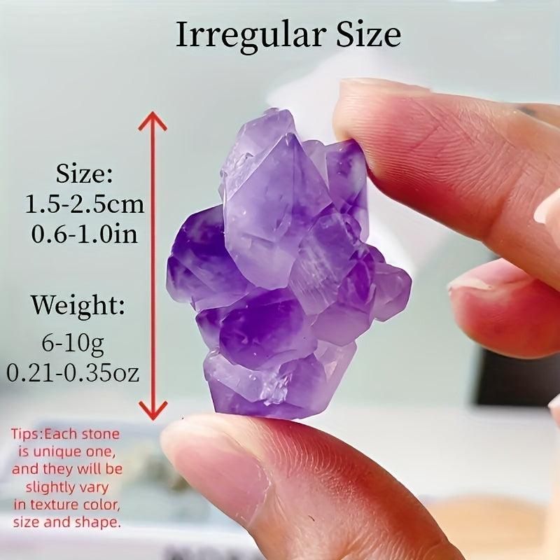 Natural Amethyst Flower Cluster Raw Stone Healing Crystal