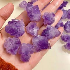 Natural Amethyst Flower Cluster Raw Stone Healing Crystal