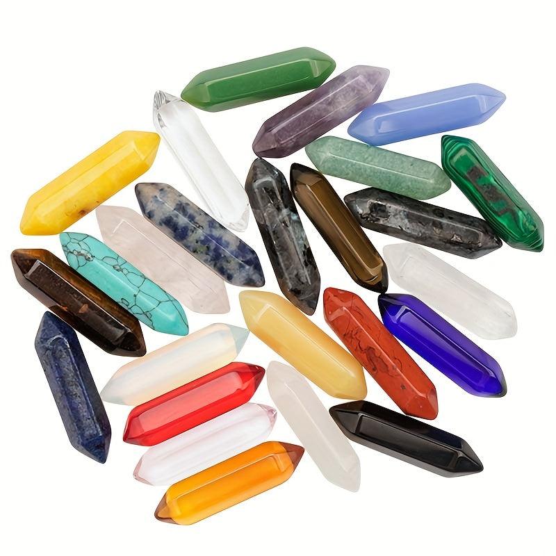Random Healing Crystals Quartz Stone Dangle Hexagonal Gemstone Chakra