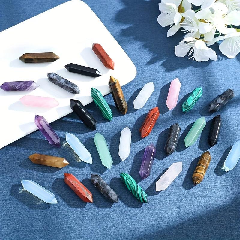 Random Healing Crystals Quartz Stone Dangle Hexagonal Gemstone Chakra