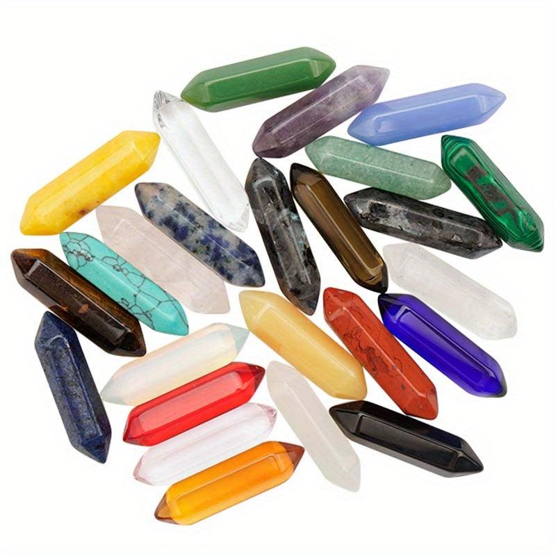 Random Healing Crystals Quartz Stone Dangle Hexagonal Gemstone Chakra