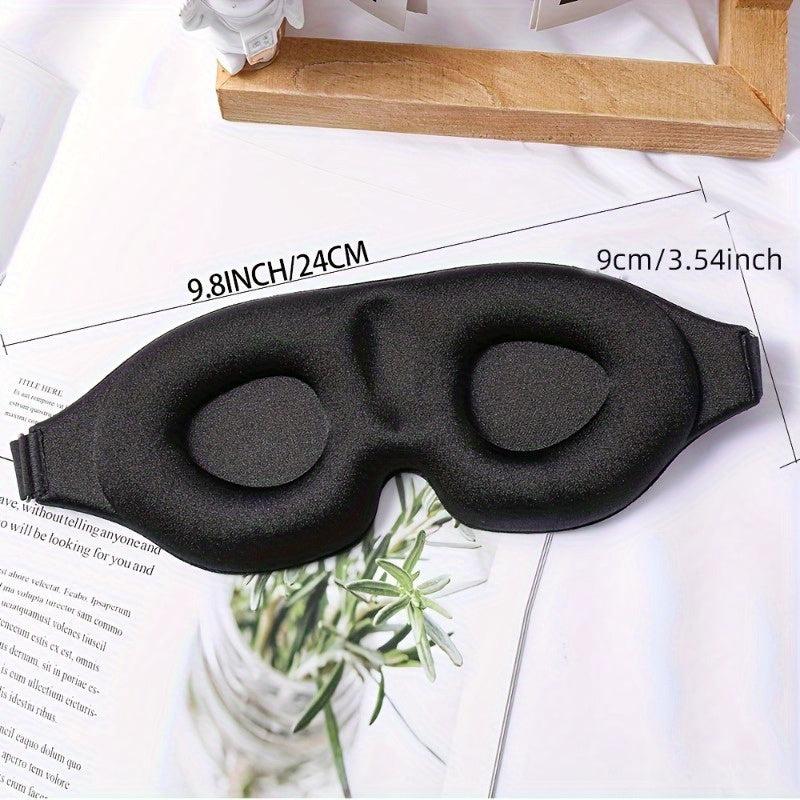 3D Contoured Sleep Mask Soft Comfy Eye Shade For Nap Travel & Night Shift