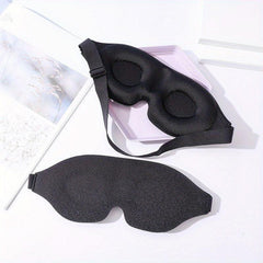 3D Contoured Sleep Mask Soft Comfy Eye Shade For Nap Travel & Night Shift