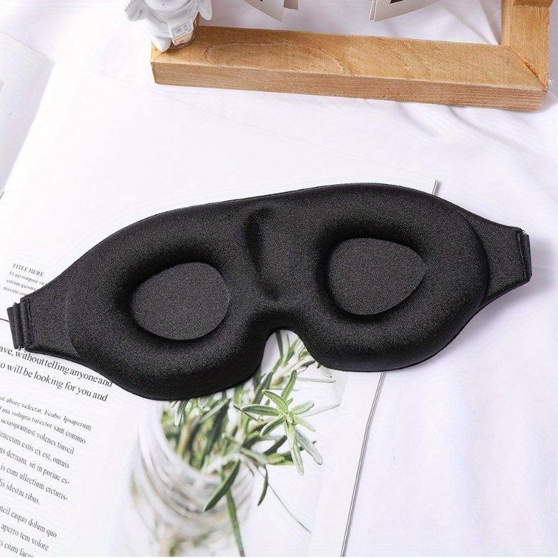 3D Contoured Sleep Mask Soft Comfy Eye Shade For Nap Travel & Night Shift