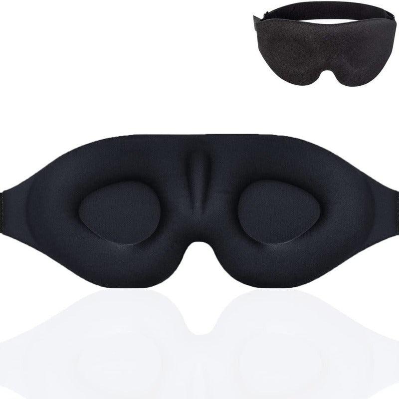 3D Contoured Sleep Mask Soft Comfy Eye Shade For Nap Travel & Night Shift