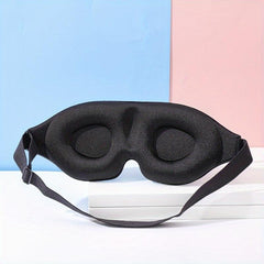 3D Contoured Sleep Mask Soft Comfy Eye Shade For Nap Travel & Night Shift