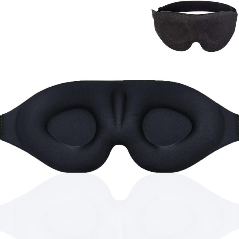3D Contoured Sleep Mask Soft Comfy Eye Shade For Nap Travel & Night Shift