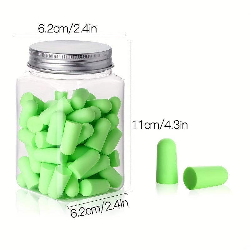 60pcs Silicone Ear Plugs for Noise Reduction and Comfortable Sleep