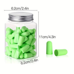60pcs Silicone Ear Plugs for Noise Reduction and Comfortable Sleep