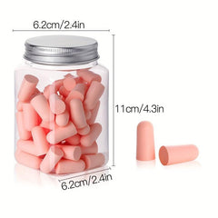 60pcs Silicone Ear Plugs for Noise Reduction and Comfortable Sleep