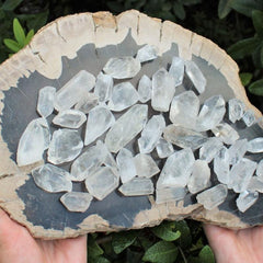10PCS Natural Clear Quartz Crystals for Home & Office Decor