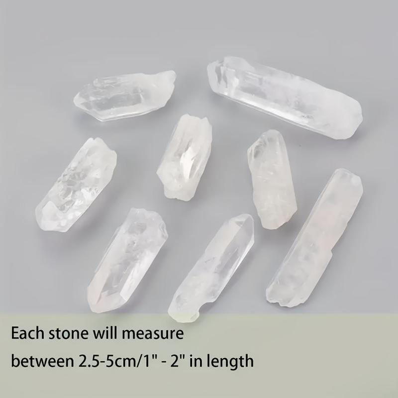 10PCS Natural Clear Quartz Crystals for Home & Office Decor