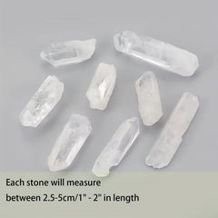 10PCS Natural Clear Quartz Crystals for Home & Office Decor