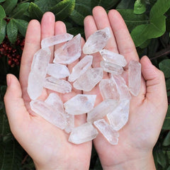 10PCS Natural Clear Quartz Crystals for Home & Office Decor