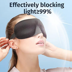 3D Contoured Sleep Mask for Men and Women - Light Blocking Blindfold