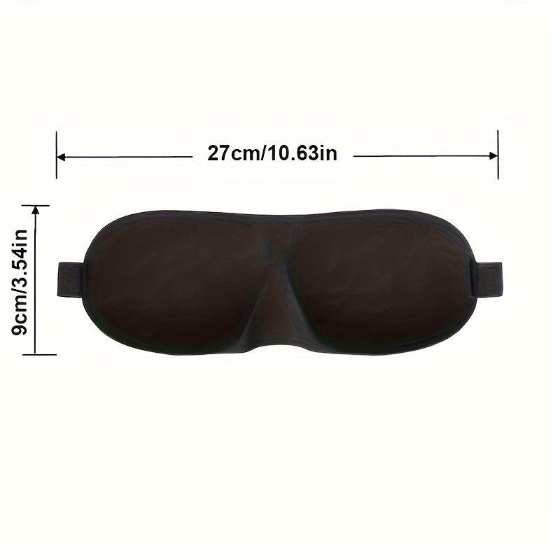 3D Contoured Sleep Mask for Men and Women - Light Blocking Blindfold