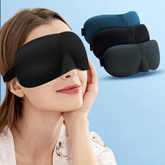 3D Contoured Sleep Mask for Men and Women - Light Blocking Blindfold