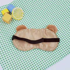 Cartoon Bear Sleep Eye Mask Soft Comfortable Block Light Travel Nap Lunch Beak